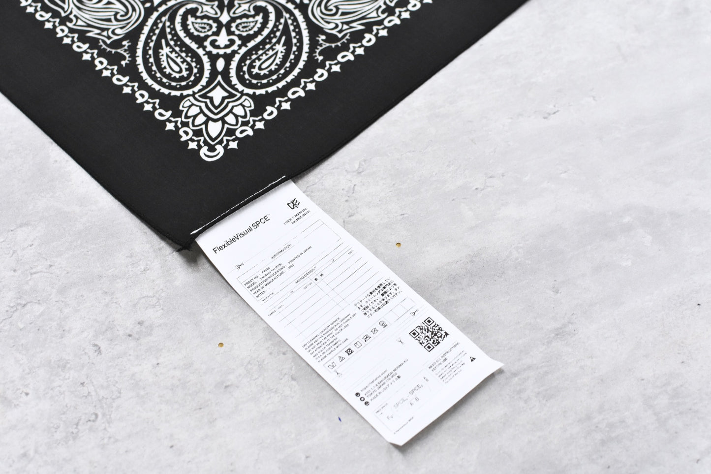 FlexibleVisual SPCE / bandana 1st (FVS) - BLACK