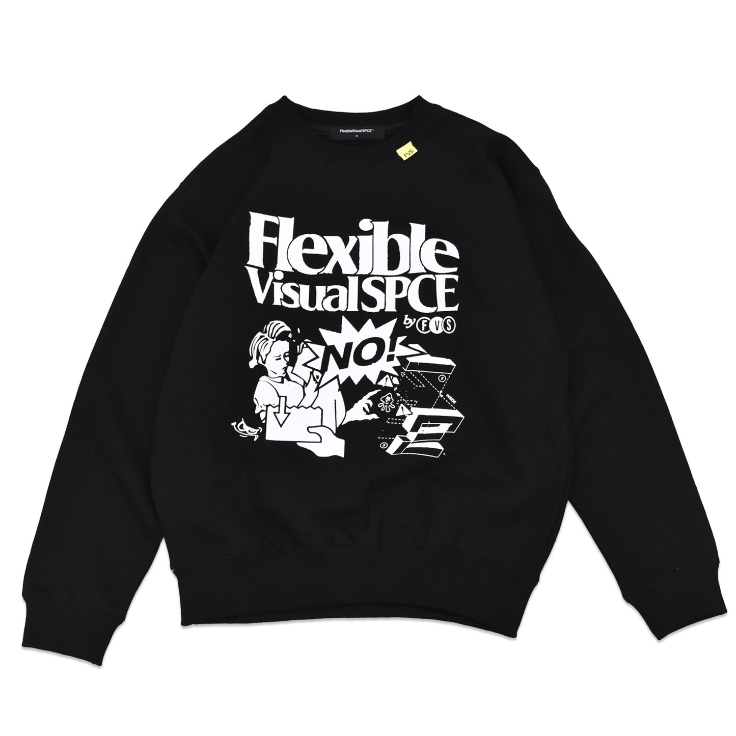 FlexibleVisual SPCE / FVS Sweatshirt - BLACK