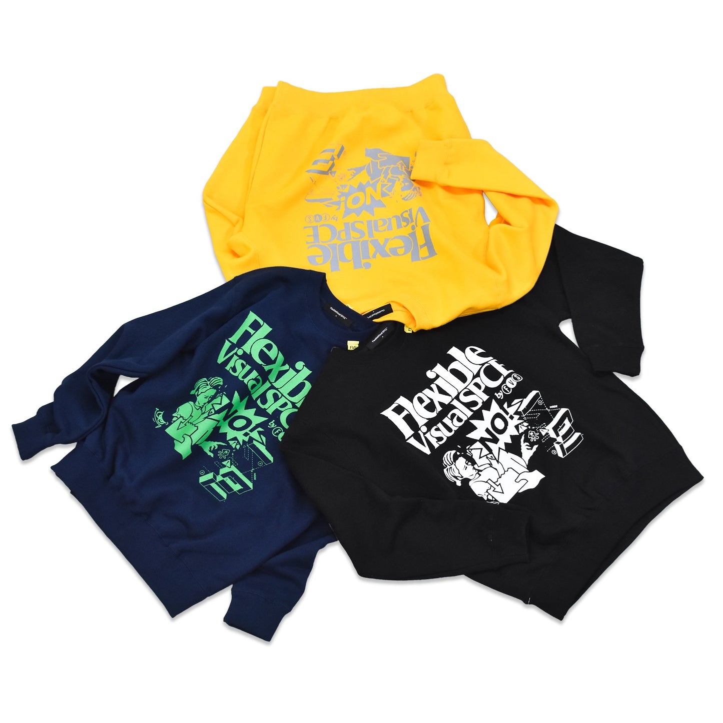 FlexibleVisual SPCE / FVS Sweatshirt - YELLOW