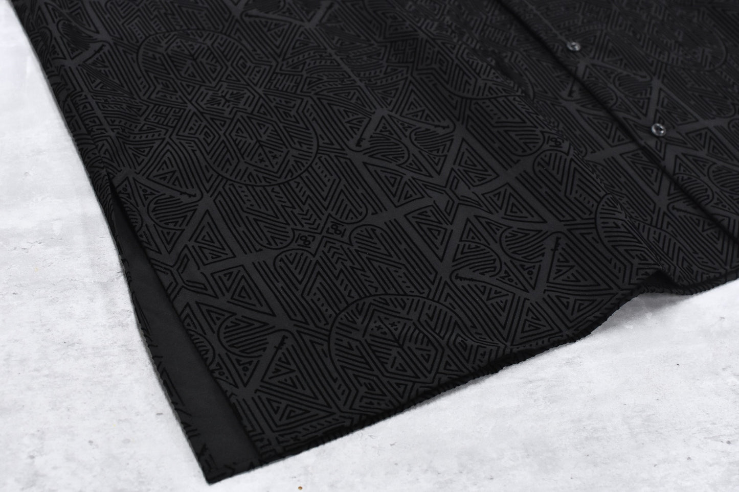STOF / Stone Yard Floc Shirt - BLACK