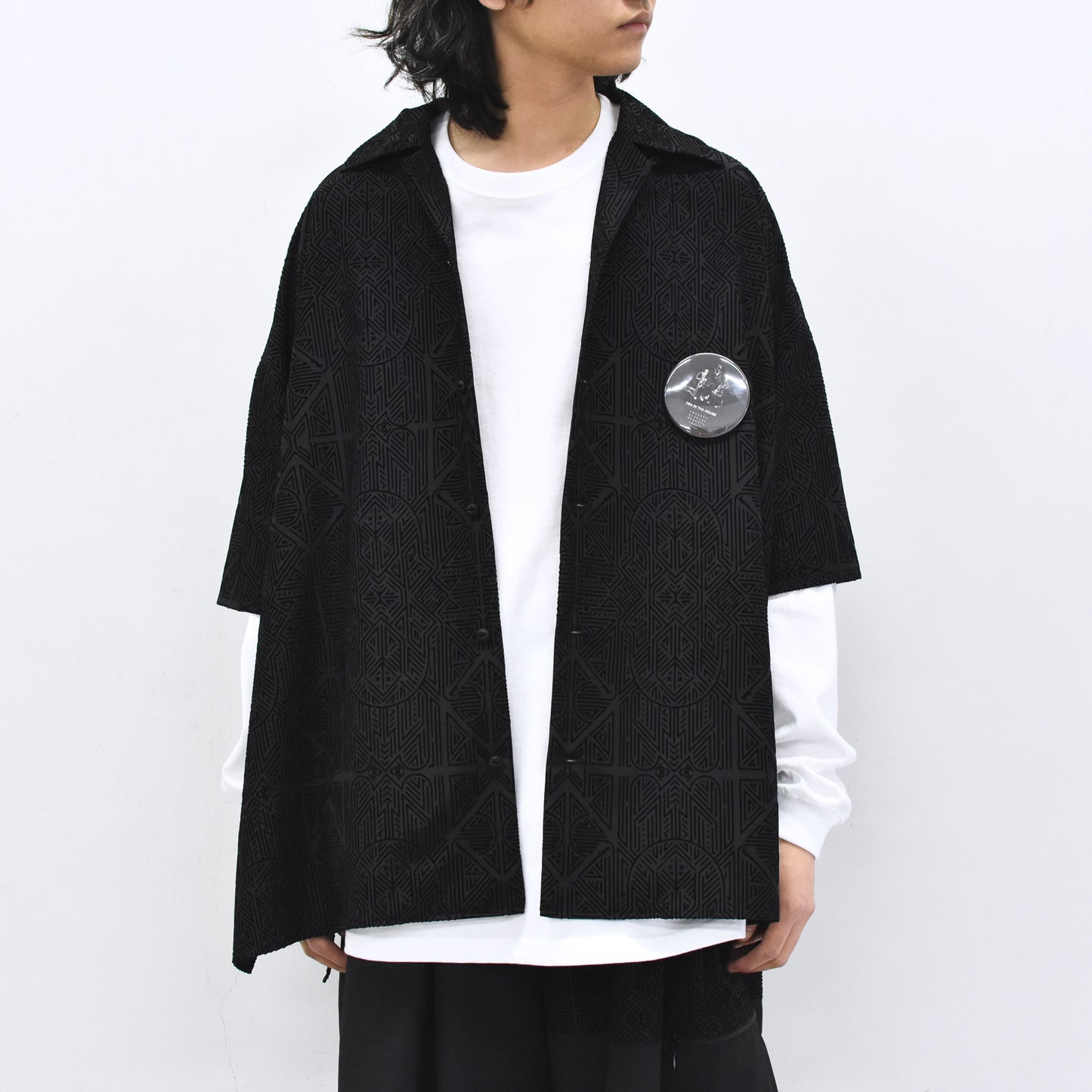 STOF / Stone Yard Floc Shirt - BLACK
