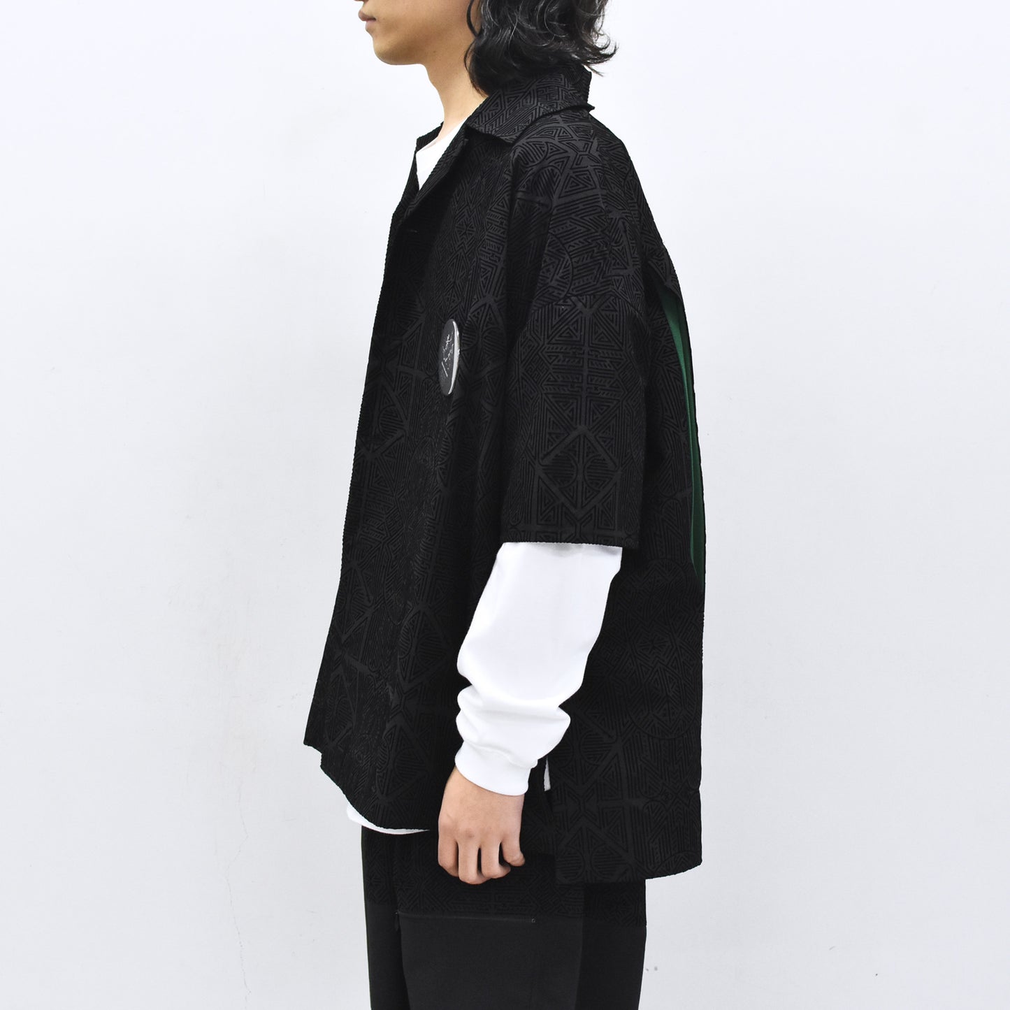 STOF / Stone Yard Floc Shirt - BLACK
