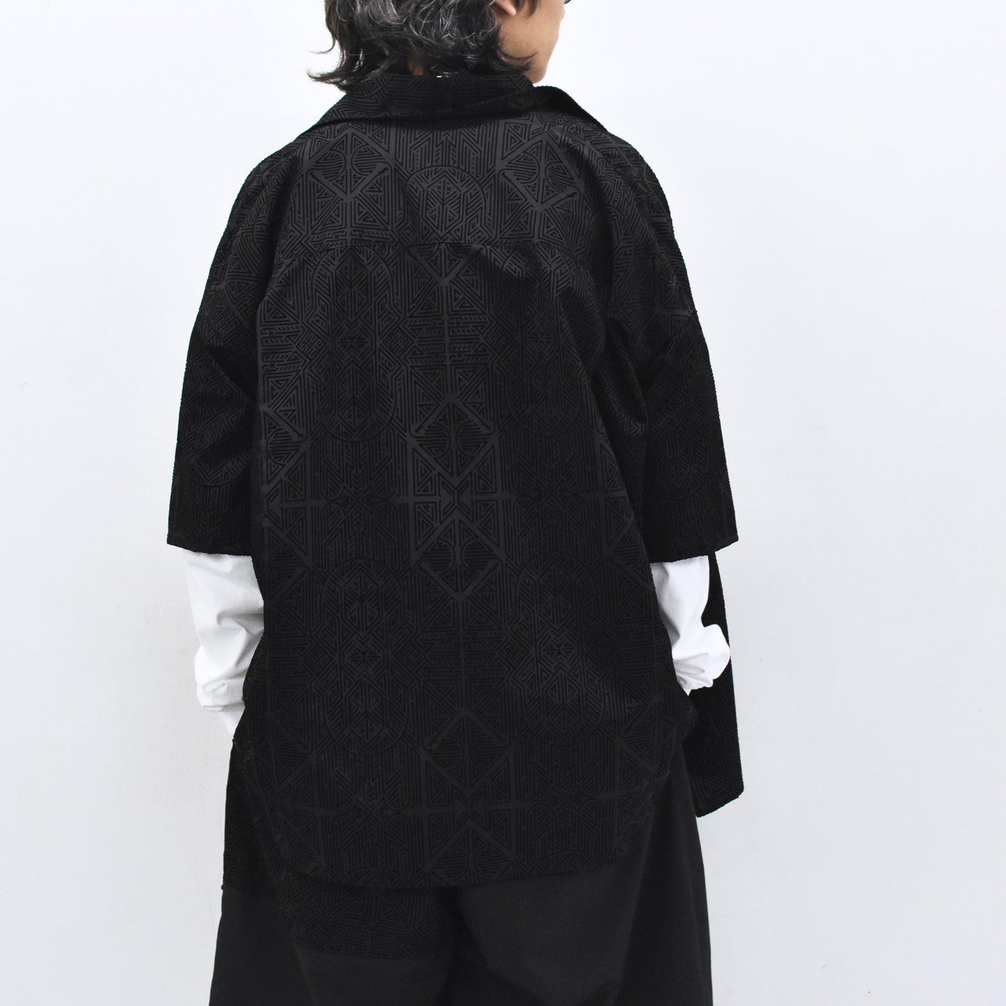 STOF / Stone Yard Floc Shirt - BLACK