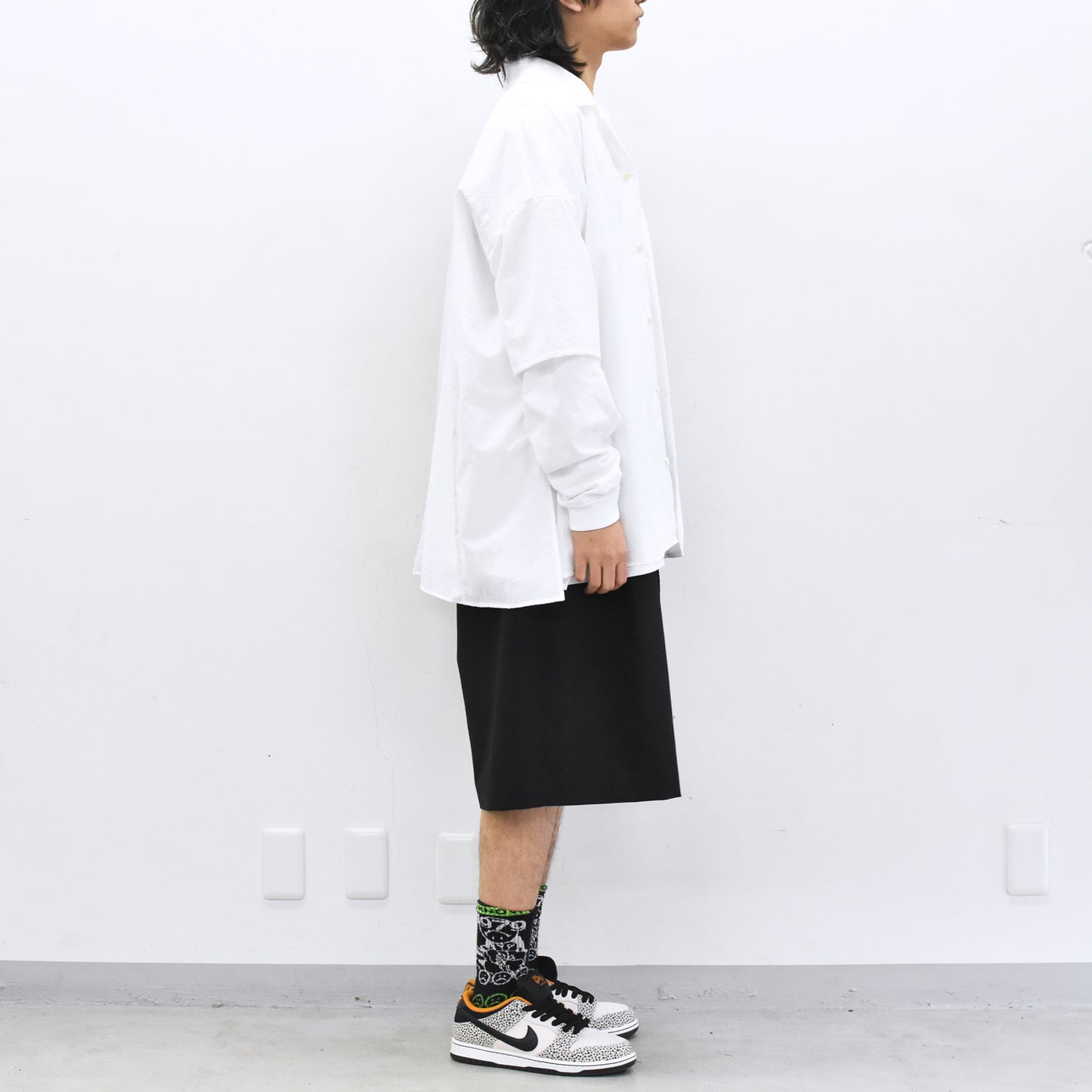 STOF / Stone Yard Floc Shirt - WHITE