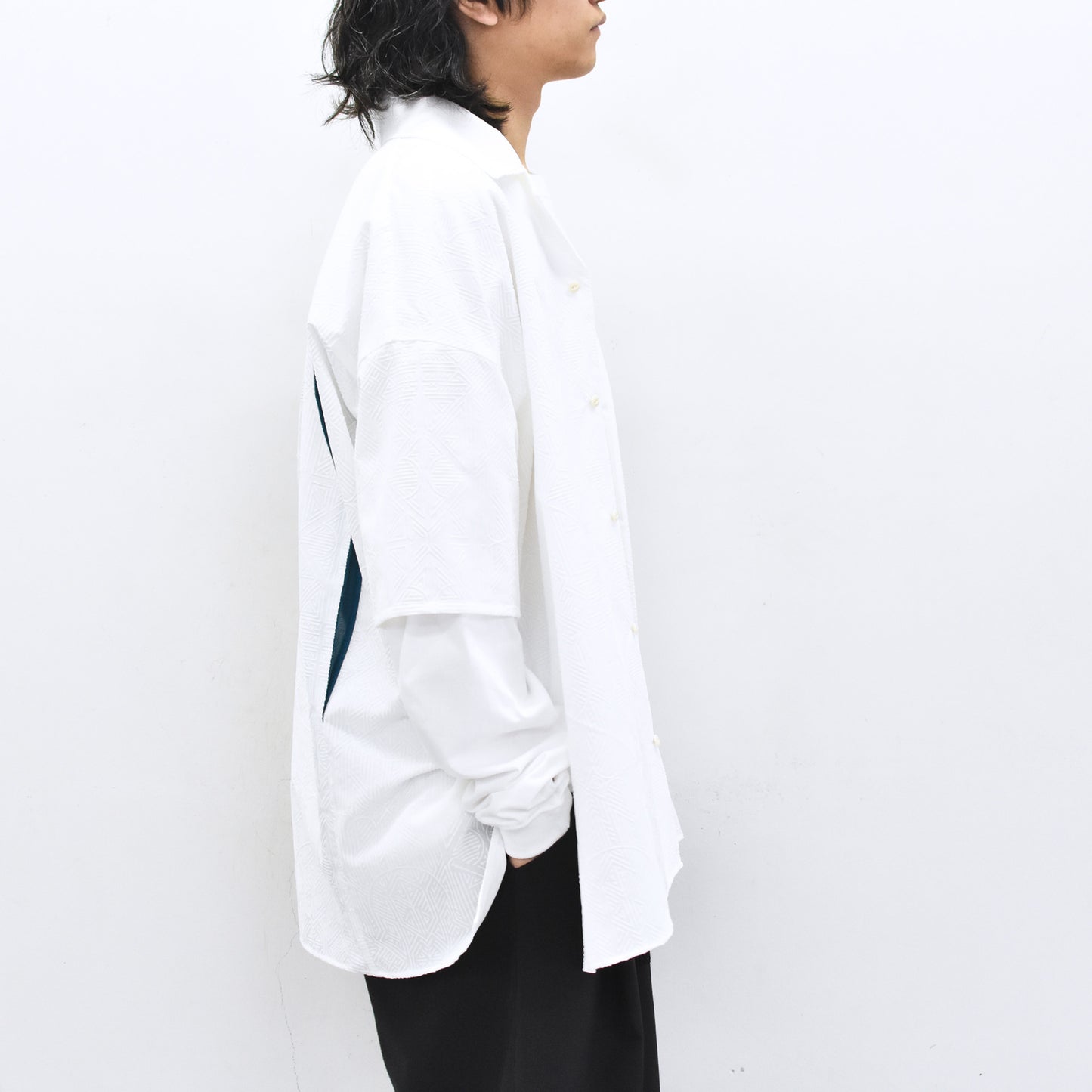 STOF / Stone Yard Floc Shirt - WHITE