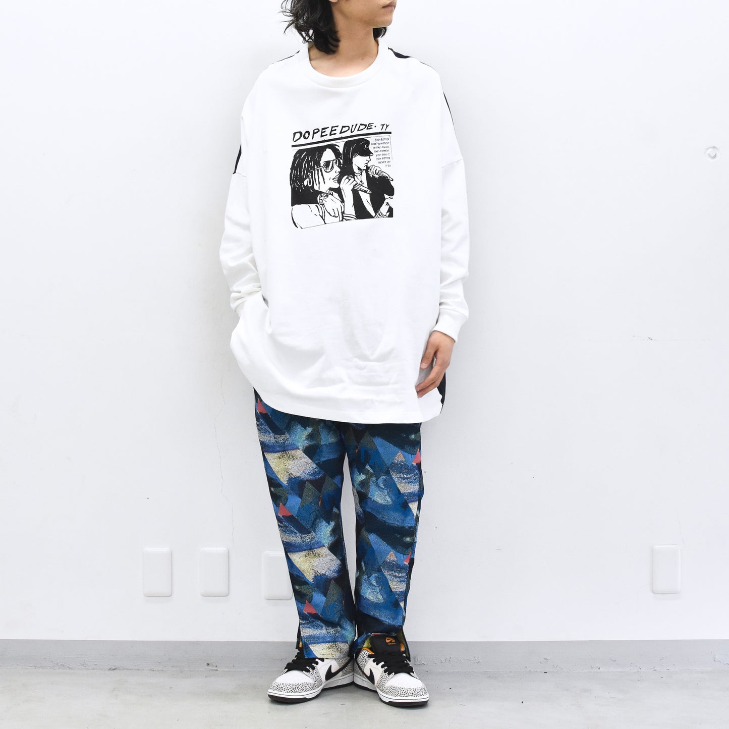 STOF / DOPEE DUDE L/S Tee - WHITE