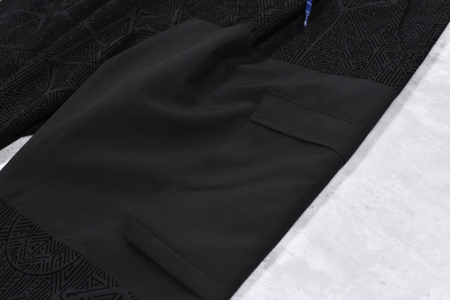 STOF / Stone Yard Floc Wide Pants - BLACK