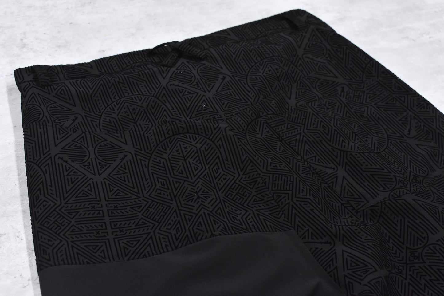 STOF / Stone Yard Floc Wide Pants - BLACK