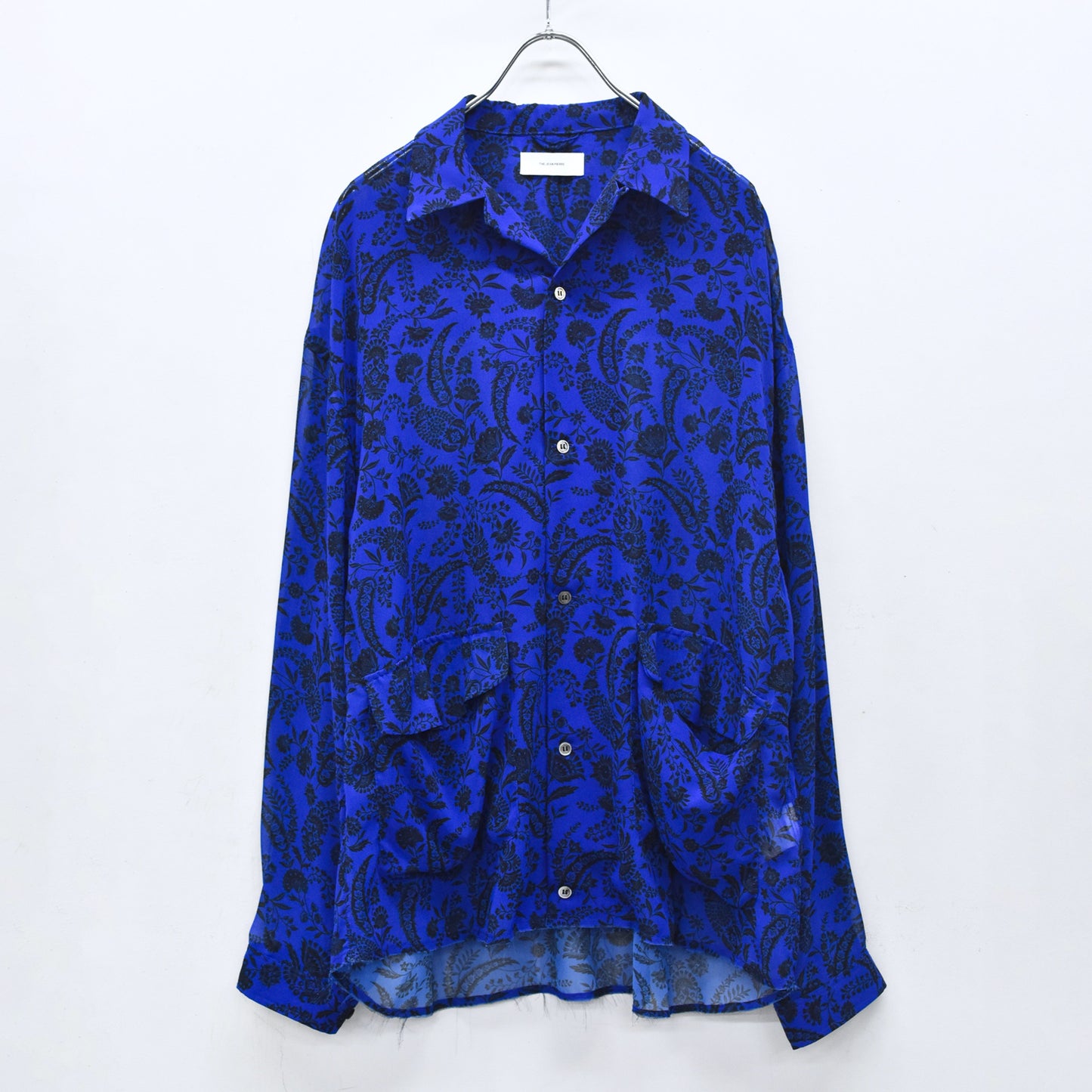 THE JEAN PIERRE / Sheer Paisely Shirt - BLUE