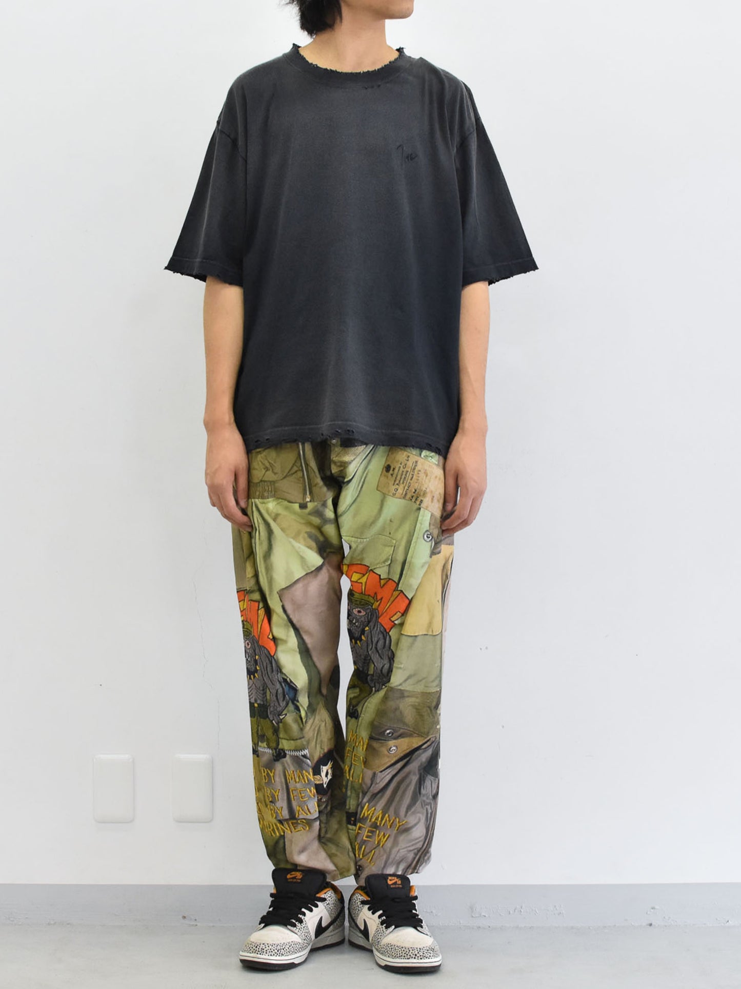 BODYSONG. / 3D CUT TROUSERS TROMPE L'OEIL JUV - KHAKI