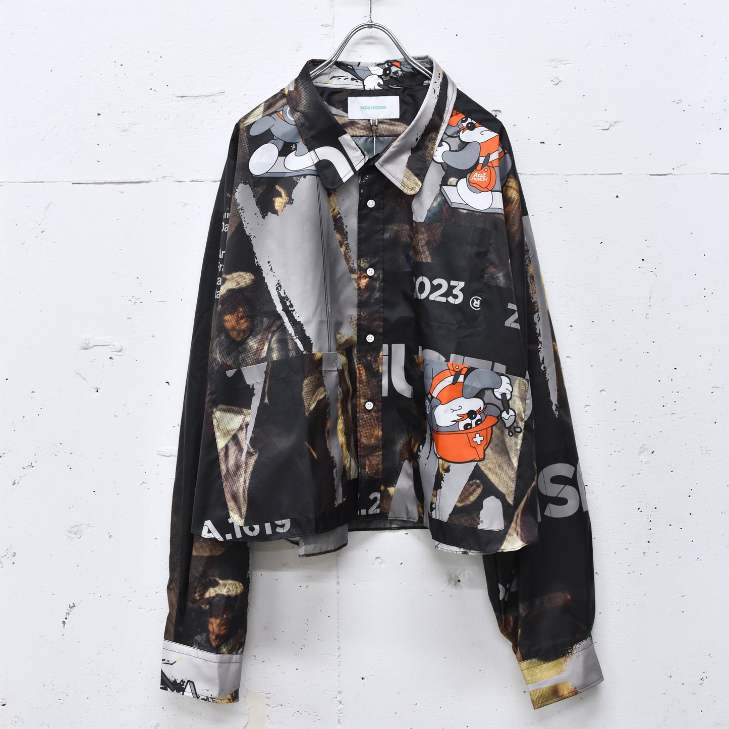 BODYSONG. / FAMOUS PAINTING SHIRTS/ATOZ - BLACK