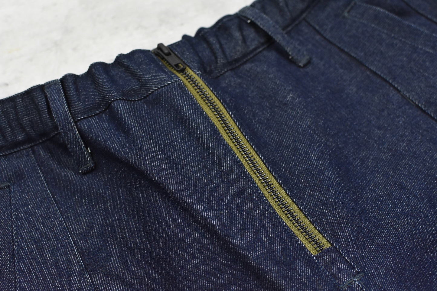 BODYSONG. / SPEEDING MOTORCYCLE DENIM TROUSERS - BLACK
