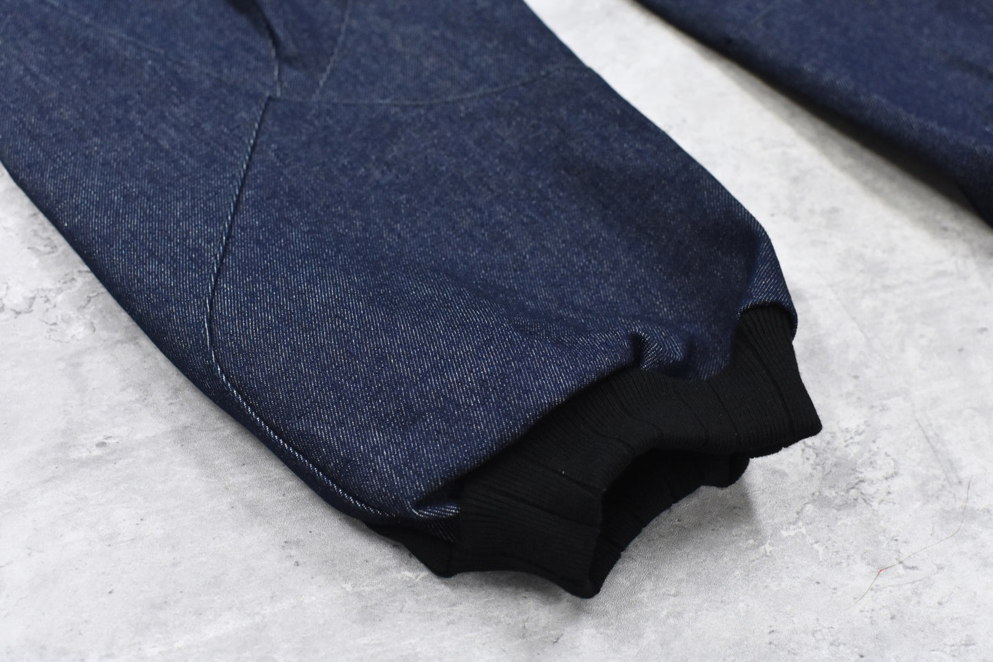 BODYSONG. / SPEEDING MOTORCYCLE DENIM TROUSERS - BLACK