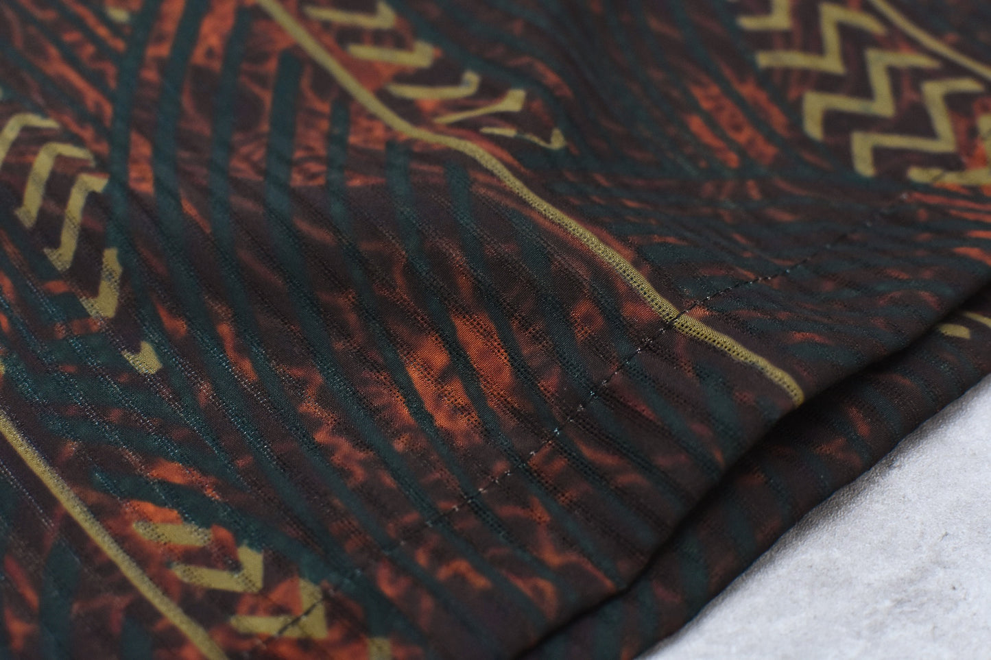elephant TRIBAL fabrics / NO A/C Zip Shirt - SOIL BROWN
