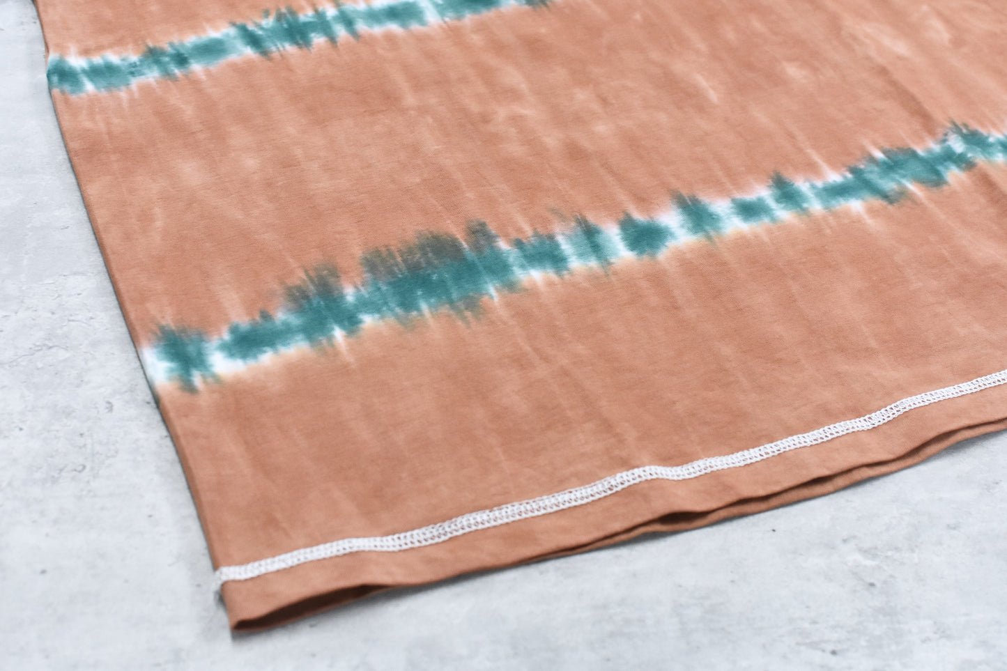 elephant TRIBAL fabrics / Tie-Dye Border LT - ORANGE