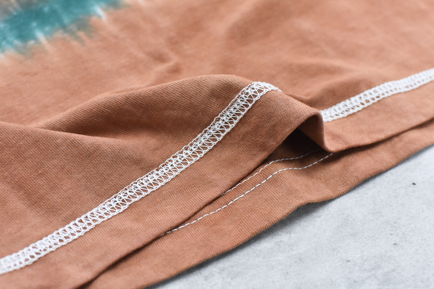 elephant TRIBAL fabrics / Tie-Dye Border LT - ORANGE