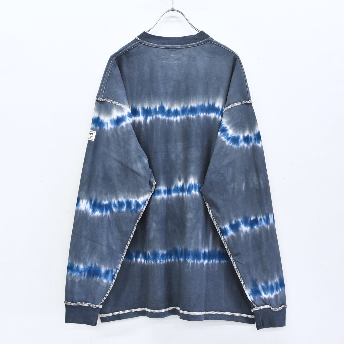 elephant TRIBAL fabrics / Tie-Dye Border LT - NAVY