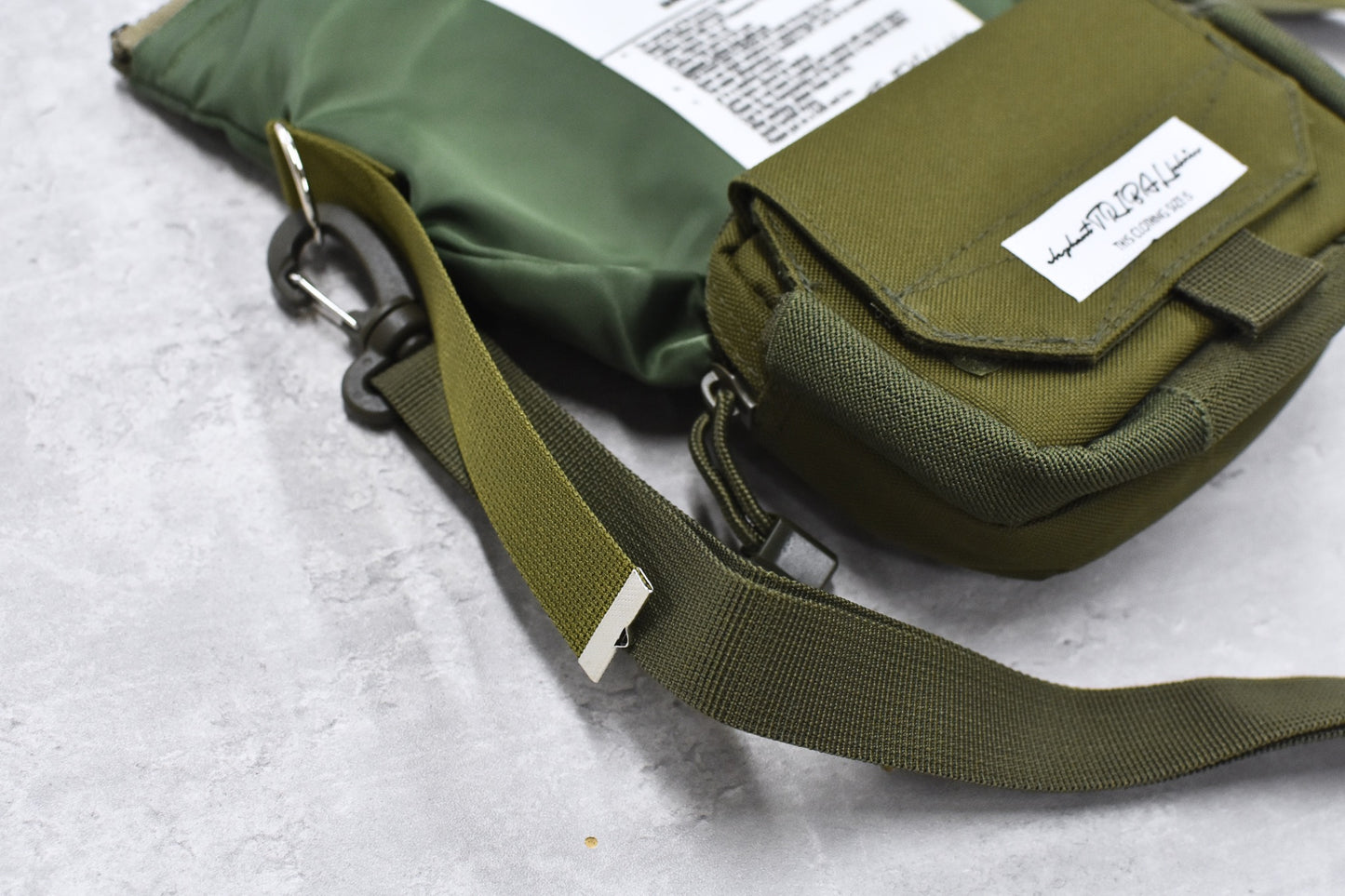 elephant TRIBAL fabrics / Back in the Pouch - KHAKI
