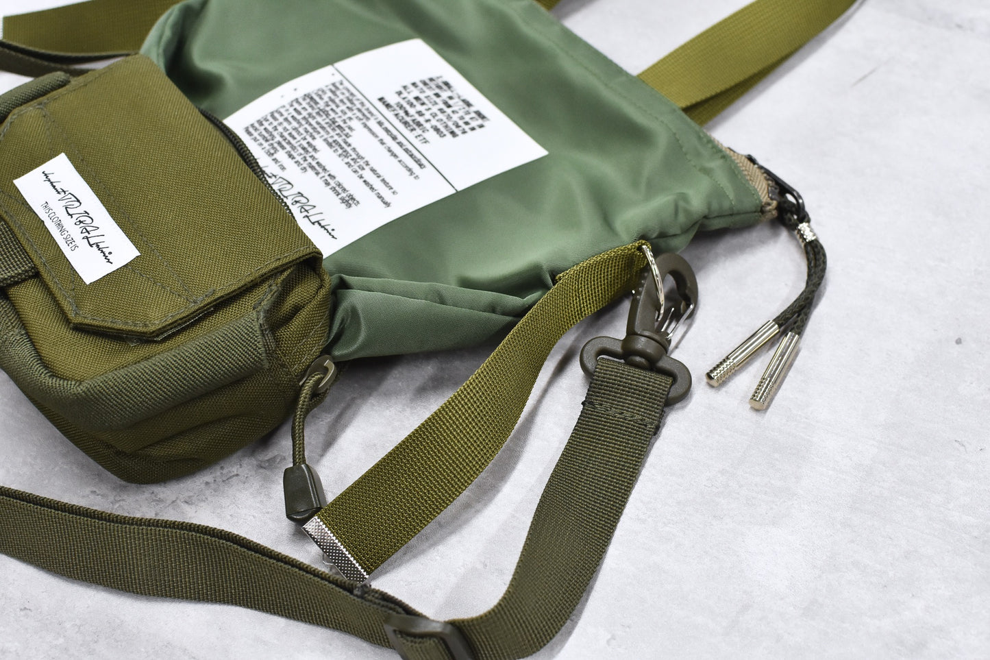 elephant TRIBAL fabrics / Back in the Pouch - KHAKI