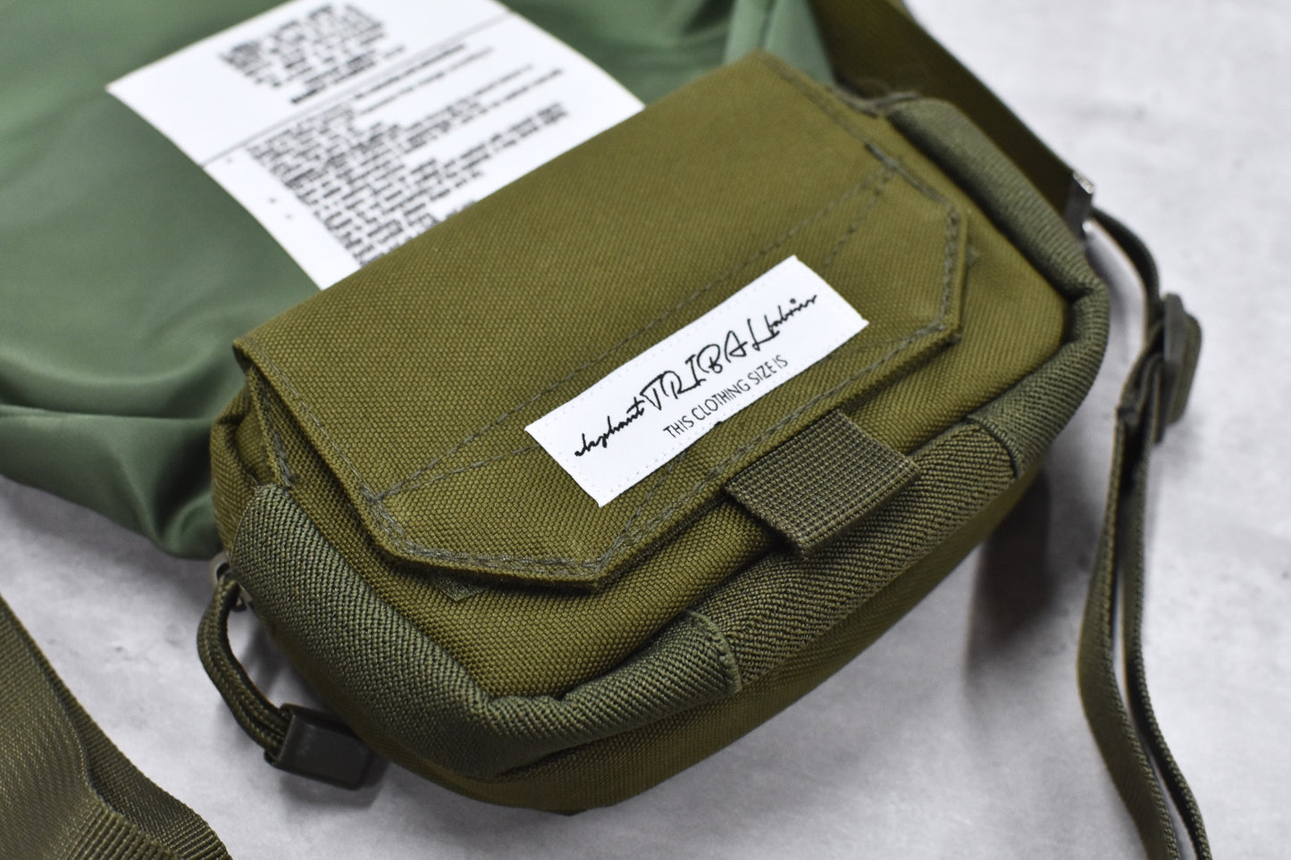elephant TRIBAL fabrics / Back in the Pouch - KHAKI