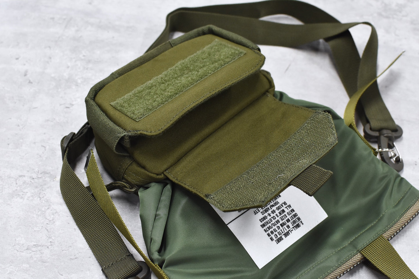elephant TRIBAL fabrics / Back in the Pouch - KHAKI
