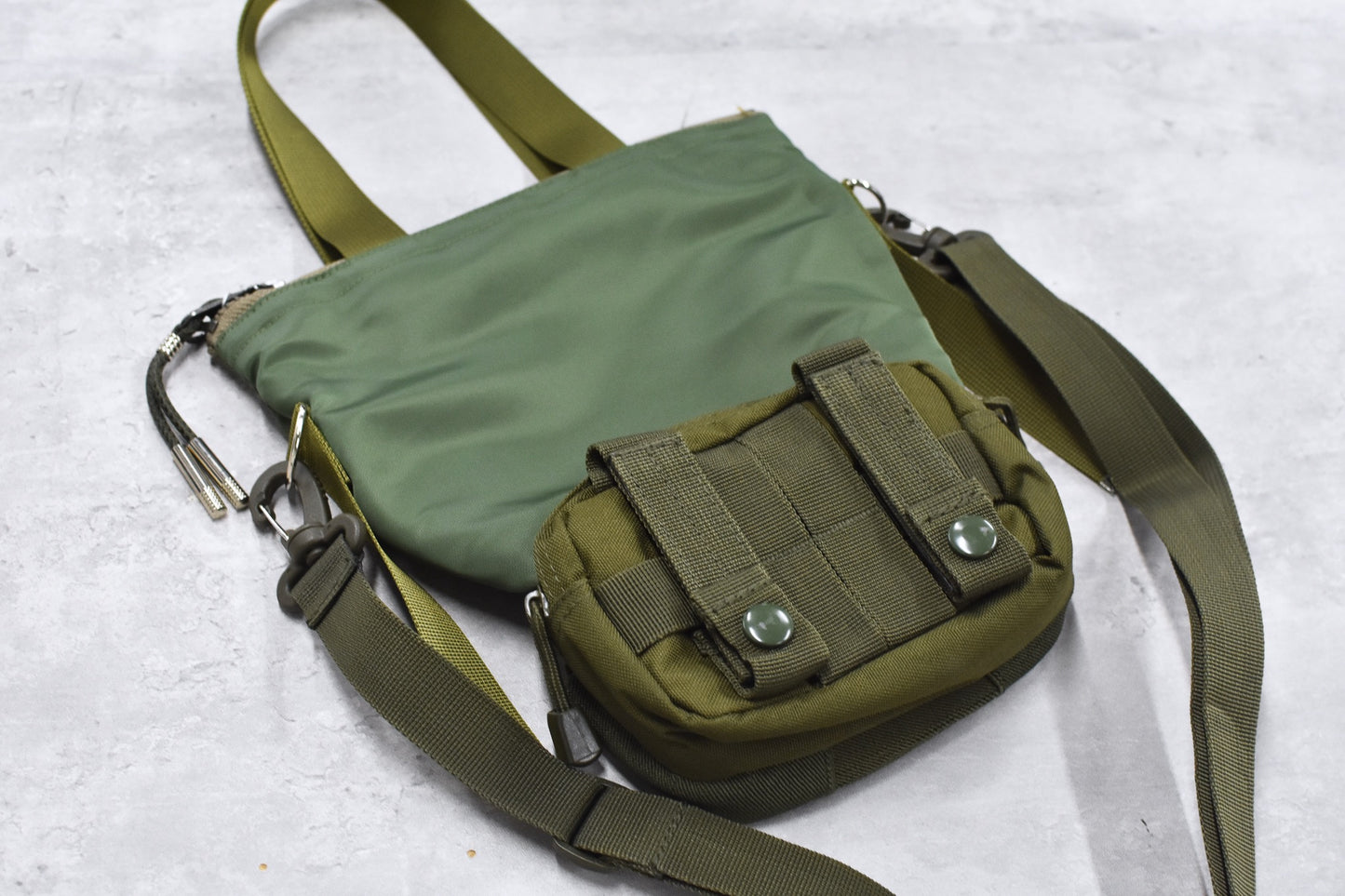 elephant TRIBAL fabrics / Back in the Pouch - KHAKI