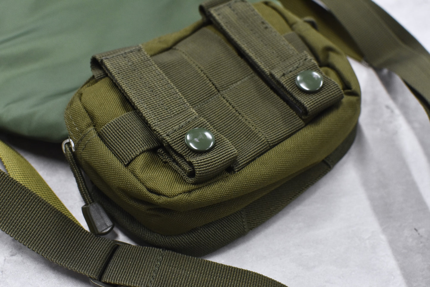 elephant TRIBAL fabrics / Back in the Pouch - KHAKI