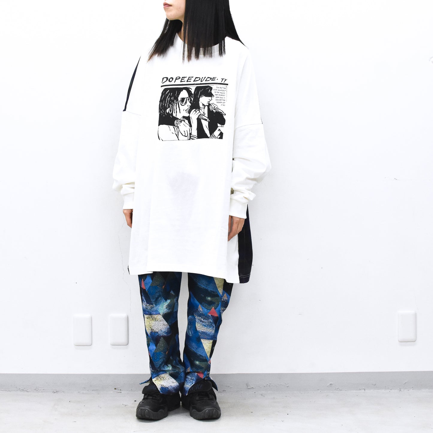 STOF / DOPEE DUDE L/S Tee - WHITE