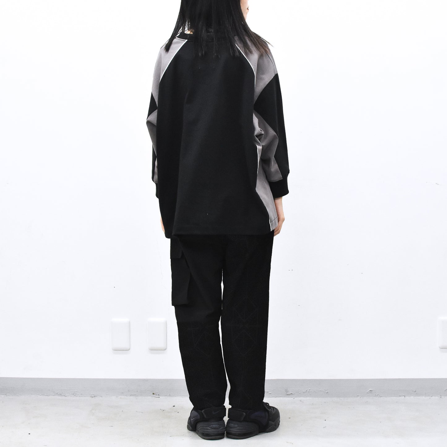STOF / Stone Yard Floc Wide Pants - BLACK