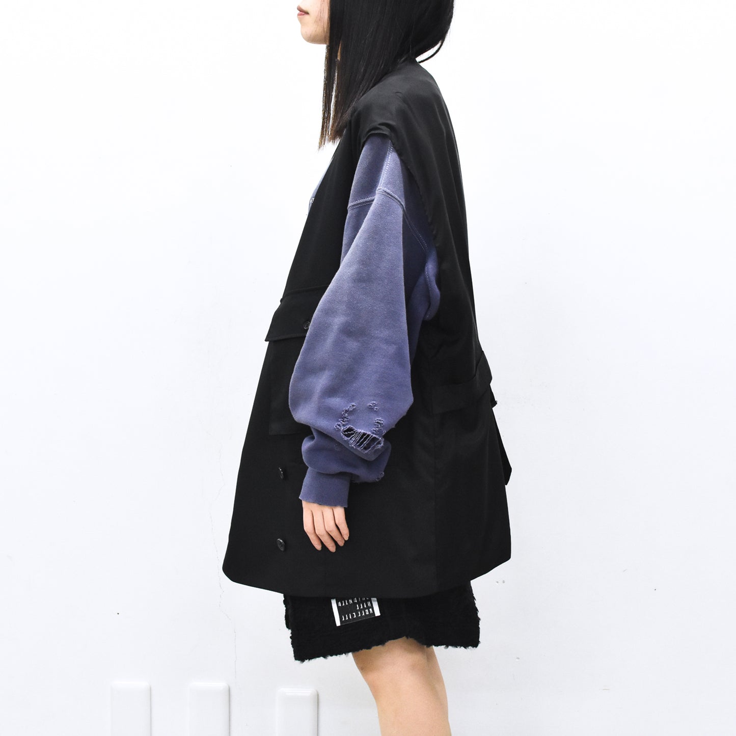 THE JEAN PIERRE / French Army Cargo Jilet - BLACK