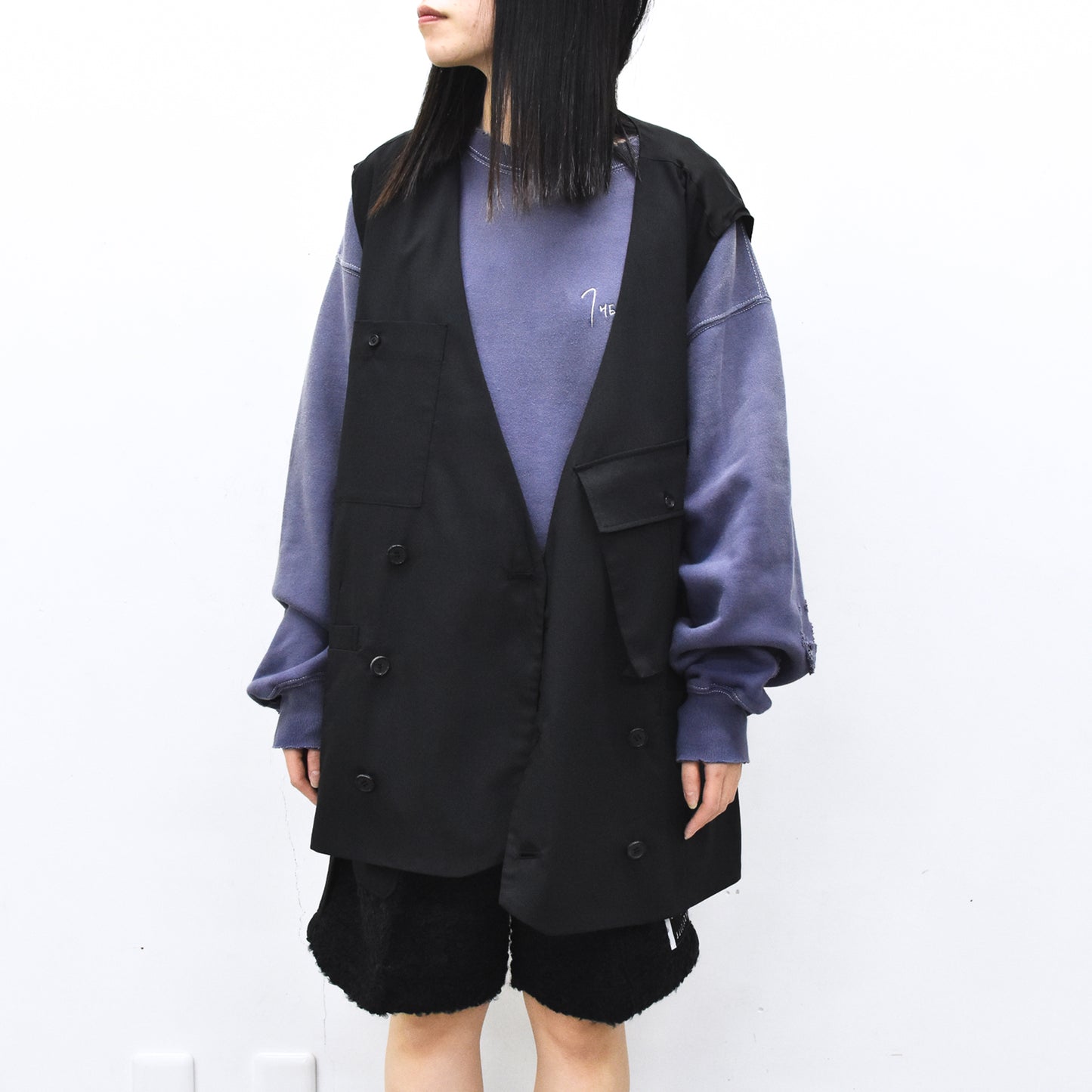 THE JEAN PIERRE / French Army Cargo Jilet - BLACK