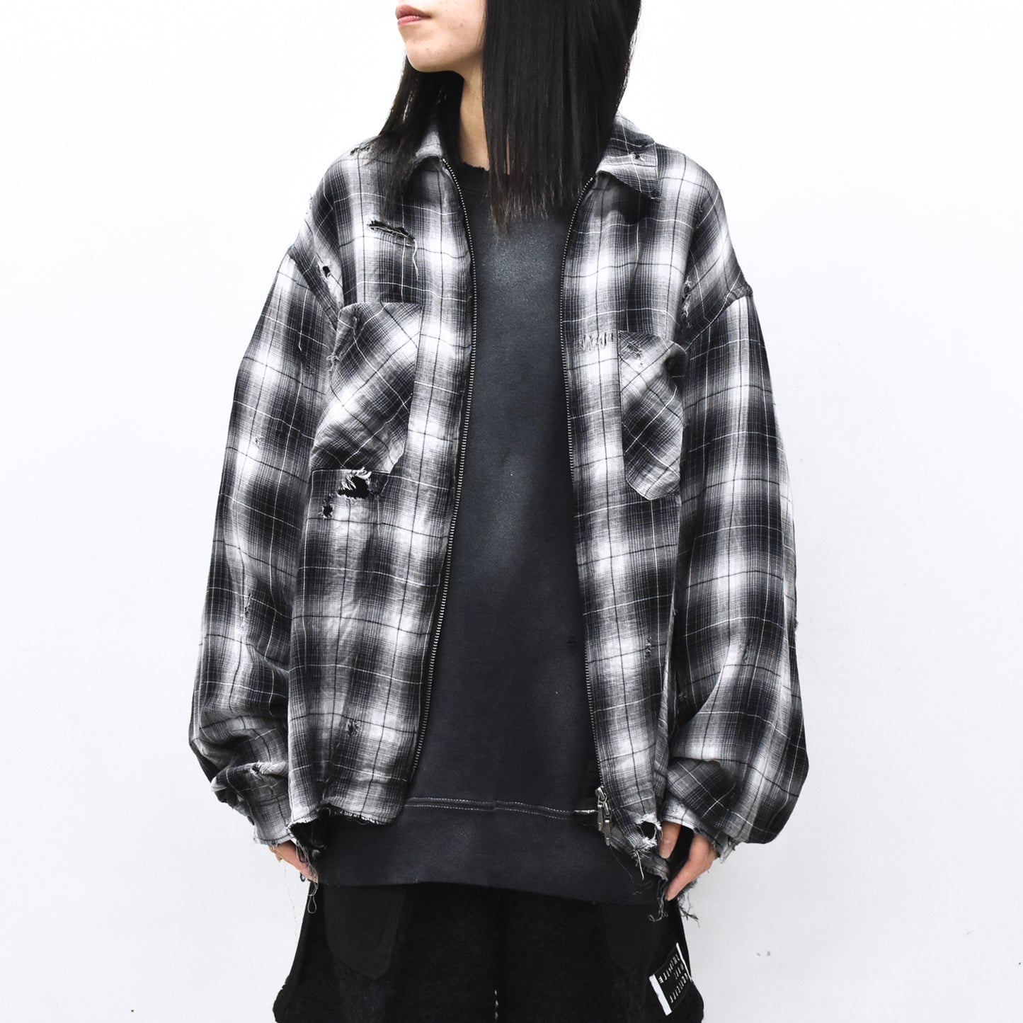 THE JEAN PIERRE / Grunge Destroy Kurt Shirt - BLACK