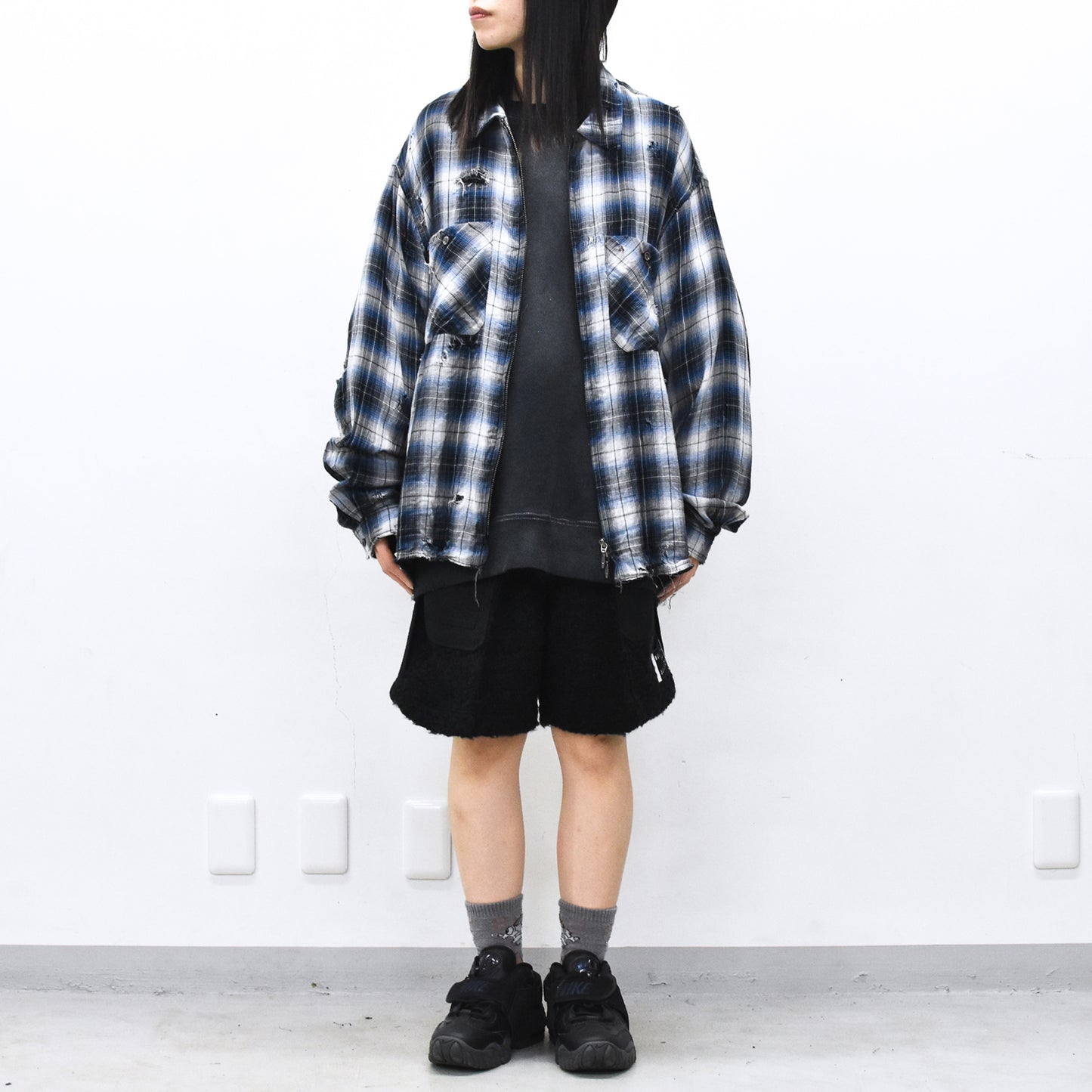 THE JEAN PIERRE / Grunge Destroy Kurt Shirt - BLUE