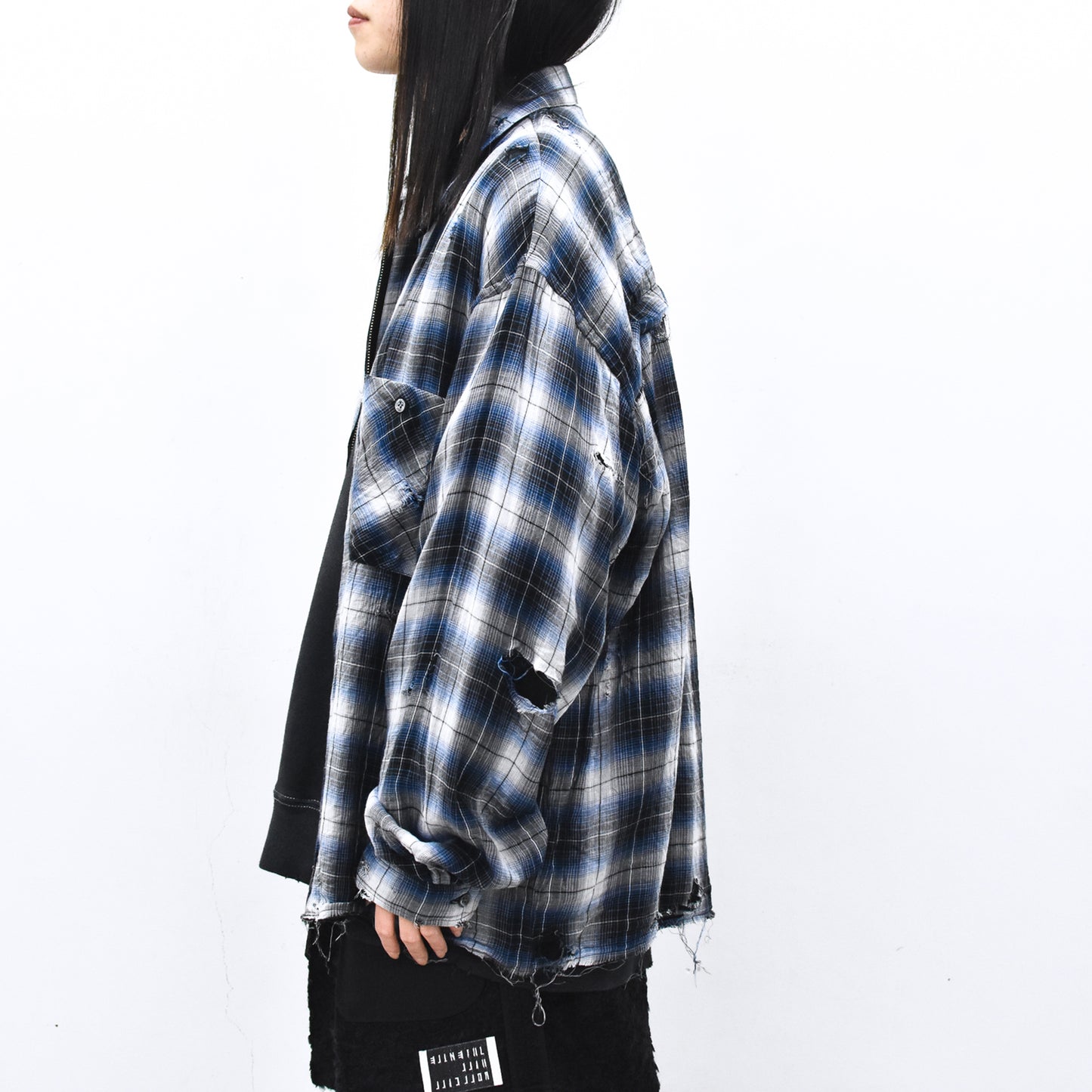 THE JEAN PIERRE / Grunge Destroy Kurt Shirt - BLUE
