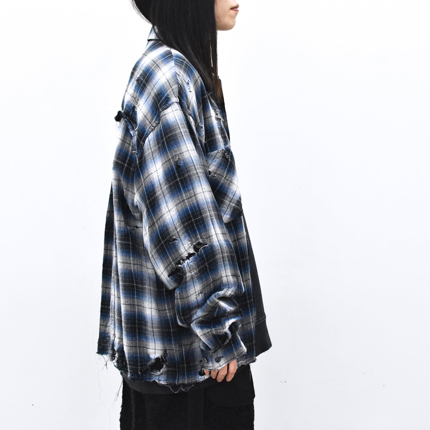 THE JEAN PIERRE / Grunge Destroy Kurt Shirt - BLUE