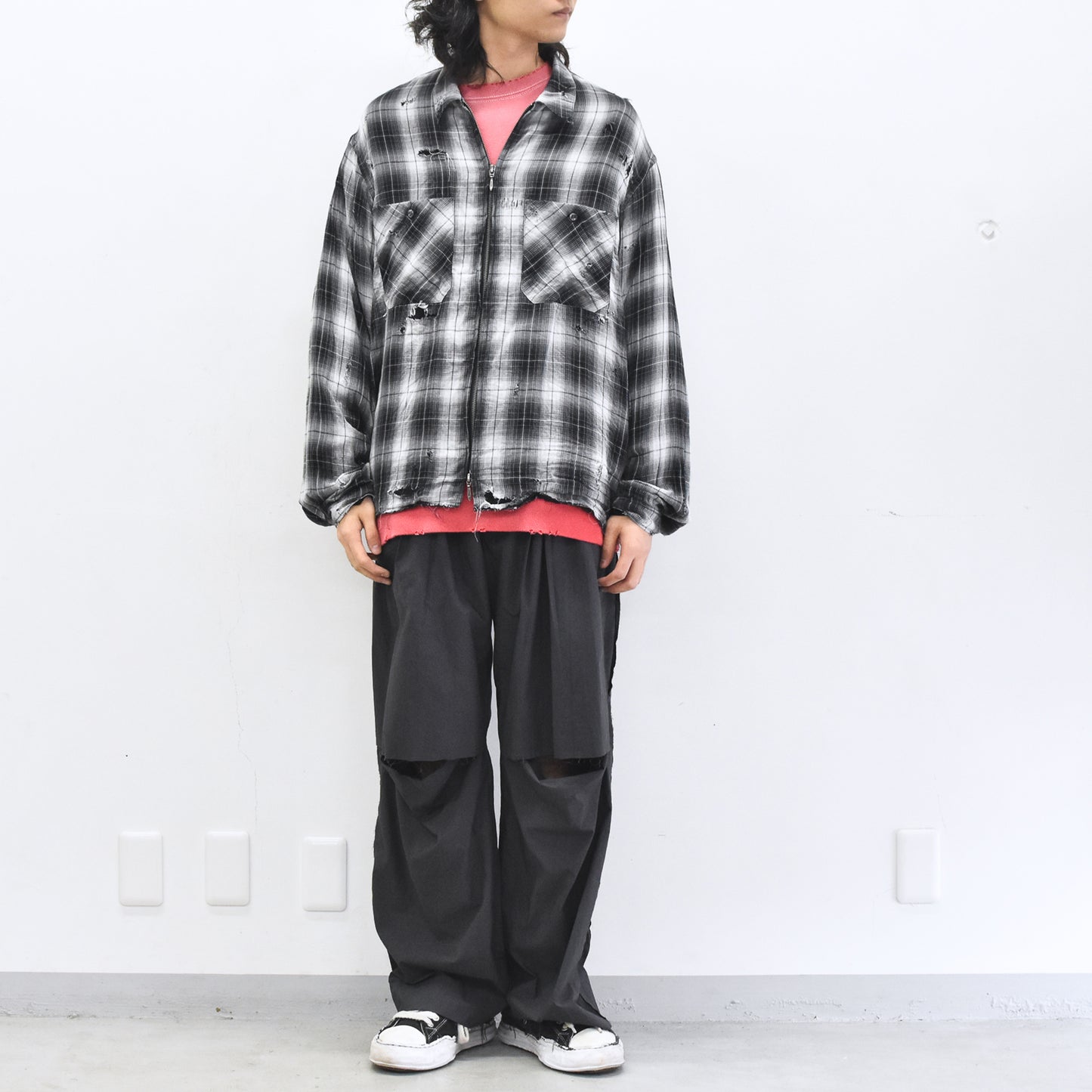 THE JEAN PIERRE / Grunge Destroy Kurt Shirt - BLACK