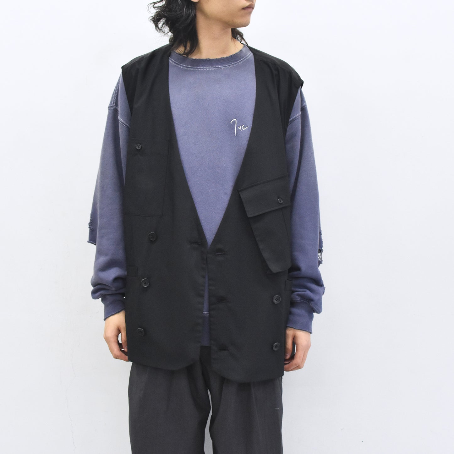 THE JEAN PIERRE / French Army Cargo Jilet - BLACK