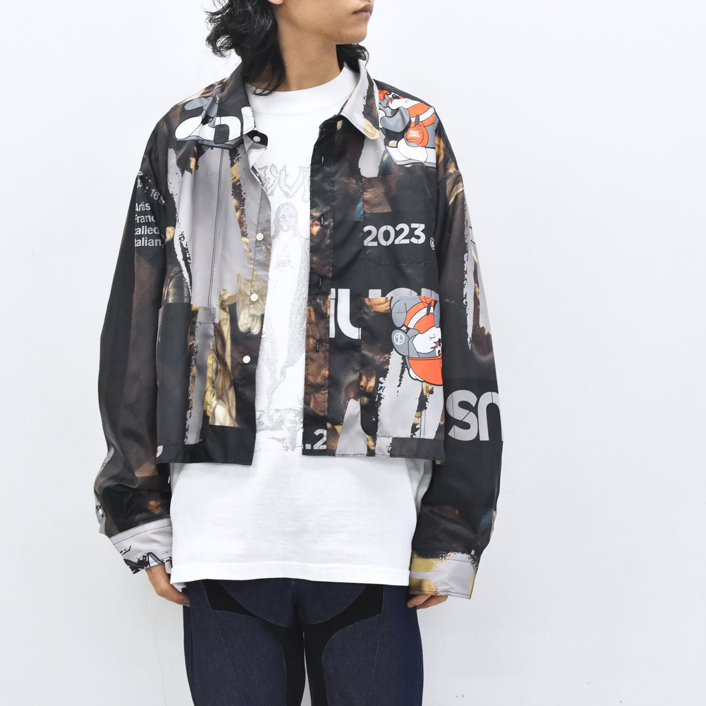 BODYSONG. / FAMOUS PAINTING SHIRTS/ATOZ - BLACK