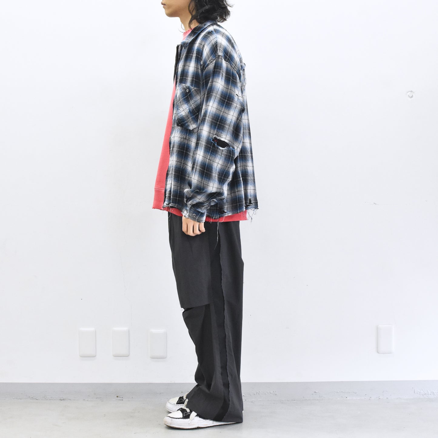 THE JEAN PIERRE / Grunge Destroy Kurt Shirt - BLUE