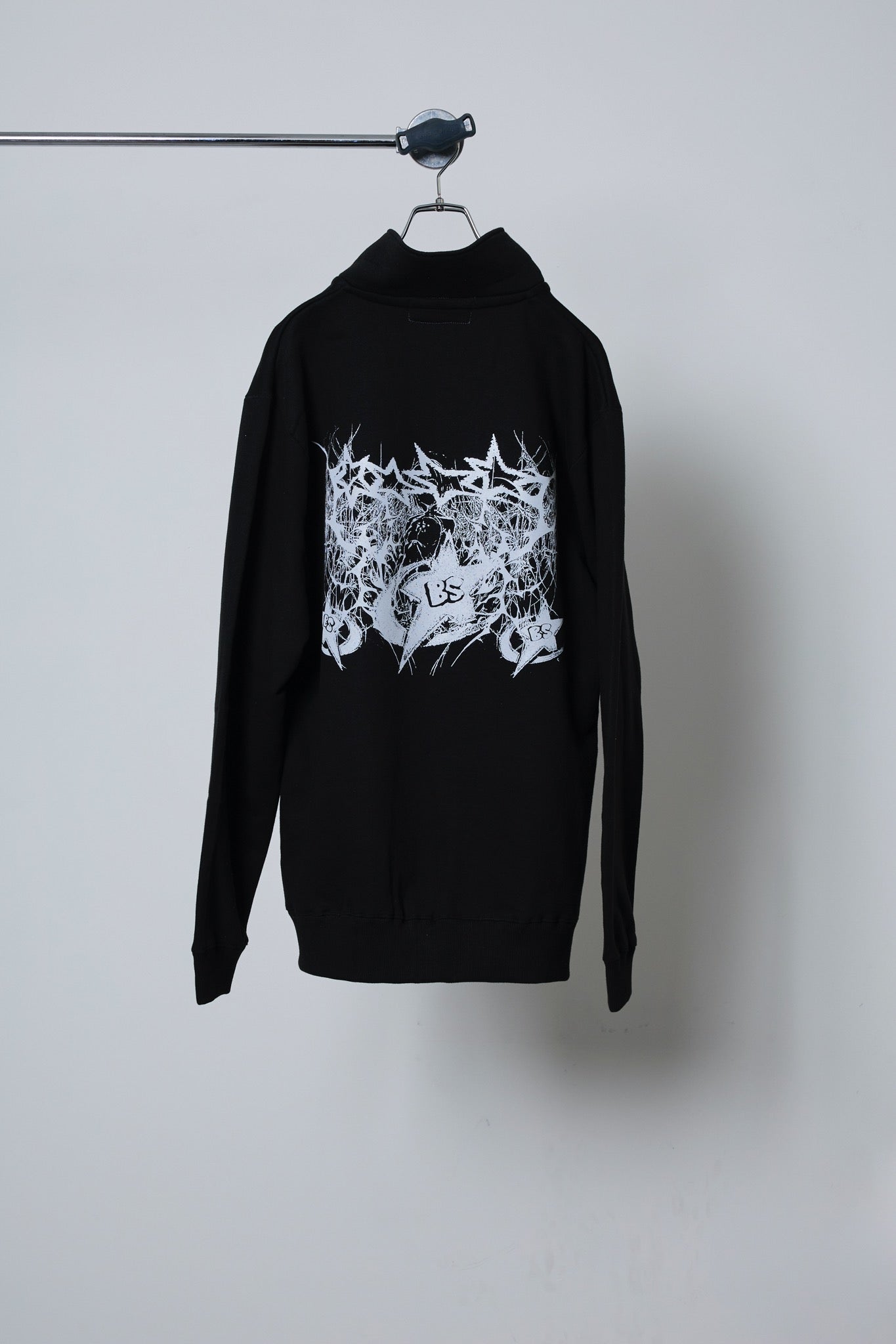 BODYSONG. / 先行予約 HALF ZIP/REF/STAR - BLACK