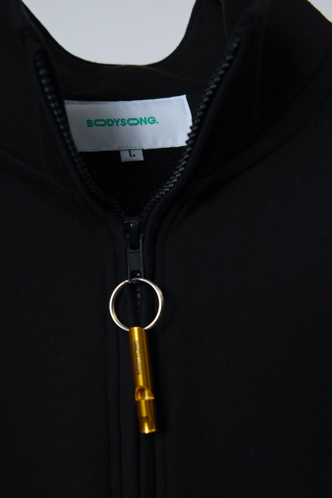 BODYSONG. / 先行予約 HALF ZIP/REF/STAR - BLACK