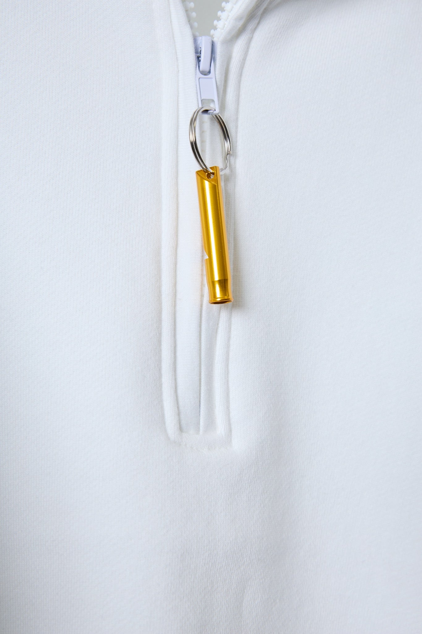 BODYSONG. / 先行予約 HALF ZIP/REF/STAR - WHITE
