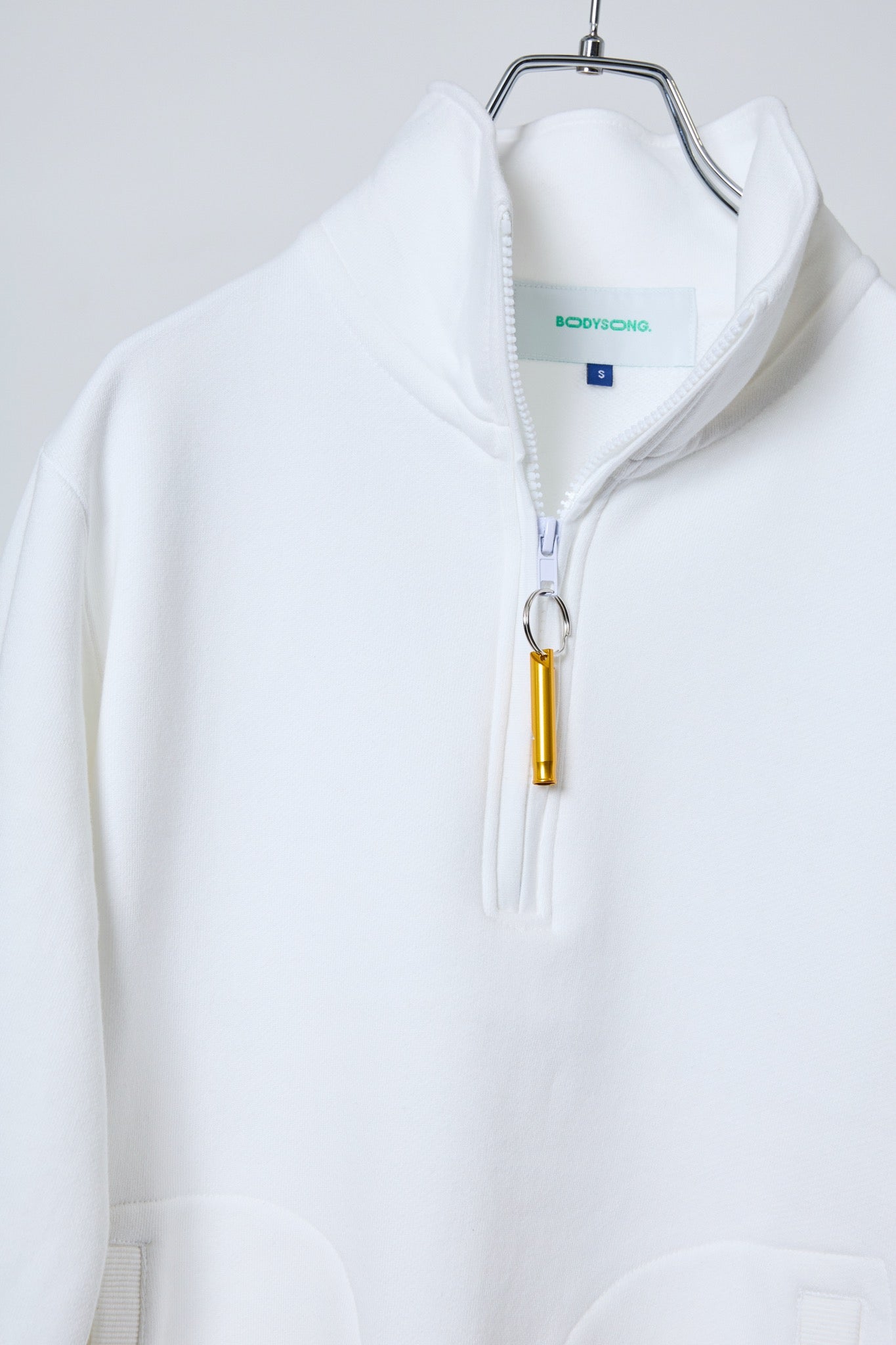 BODYSONG. / 先行予約 HALF ZIP/REF/STAR - WHITE