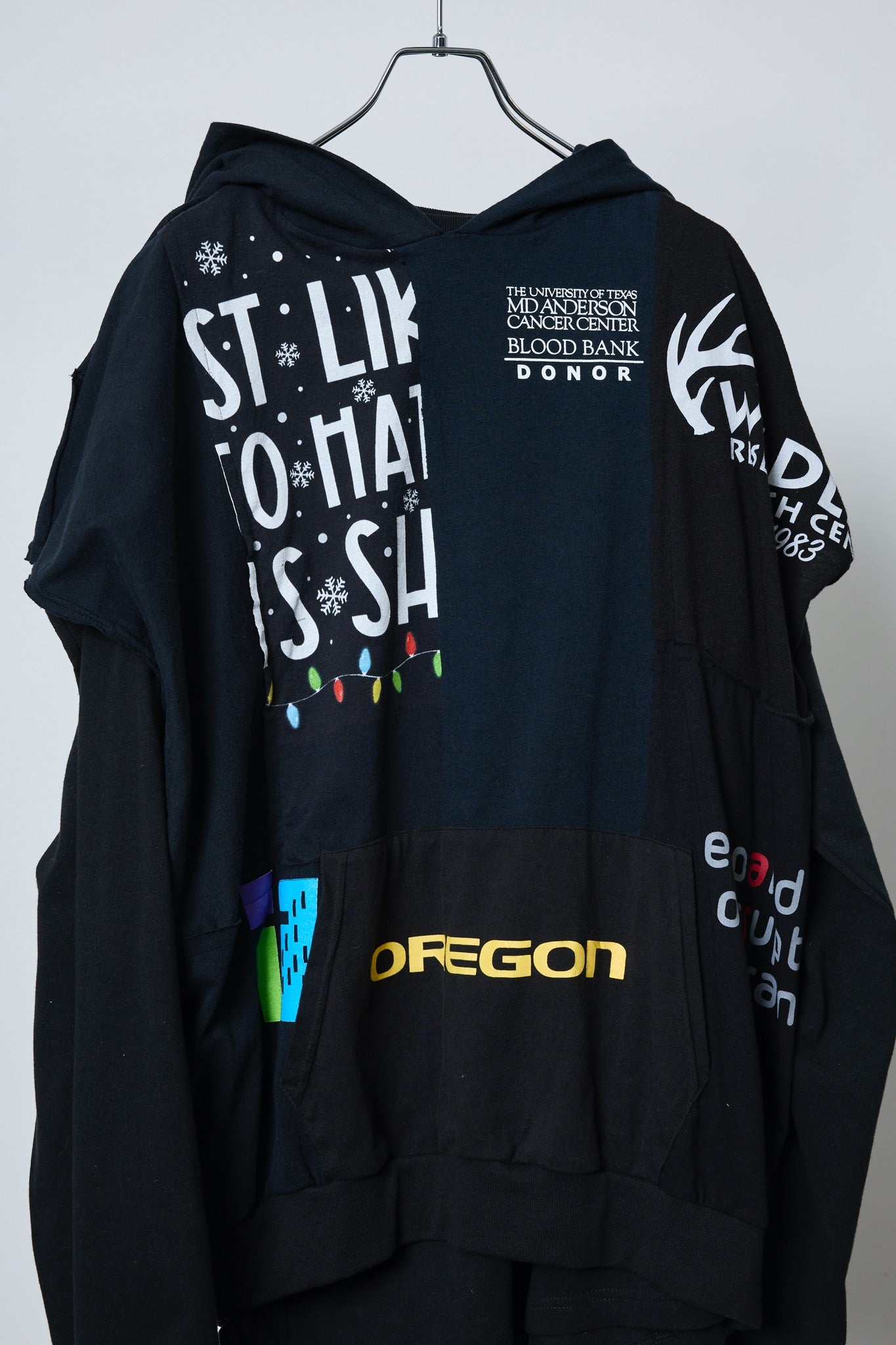 BODYSONG. / 先行予約 REMODEL/LAYER/VINTAGE TEE - BLACK