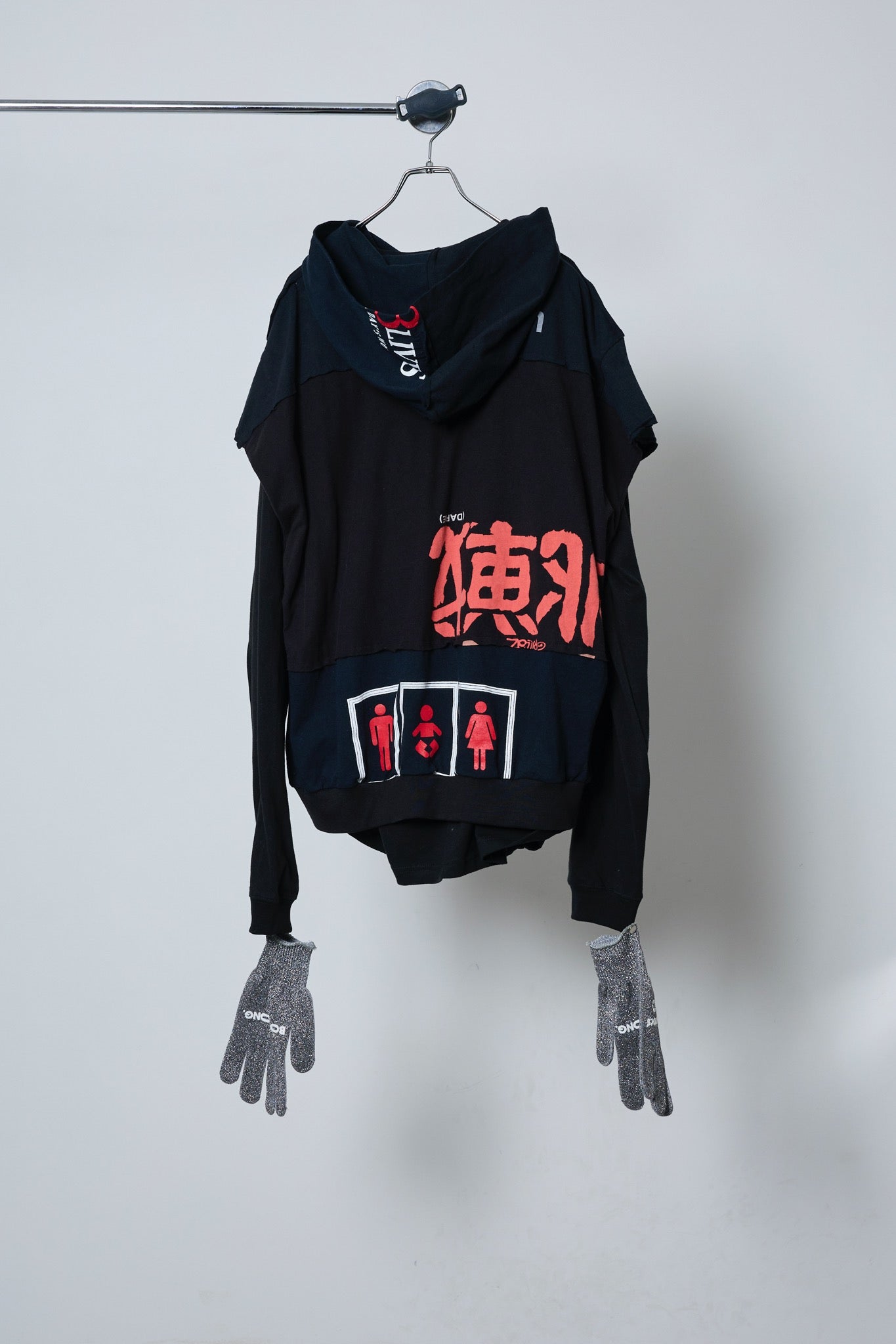 BODYSONG. / 先行予約 REMODEL/LAYER/VINTAGE TEE - BLACK