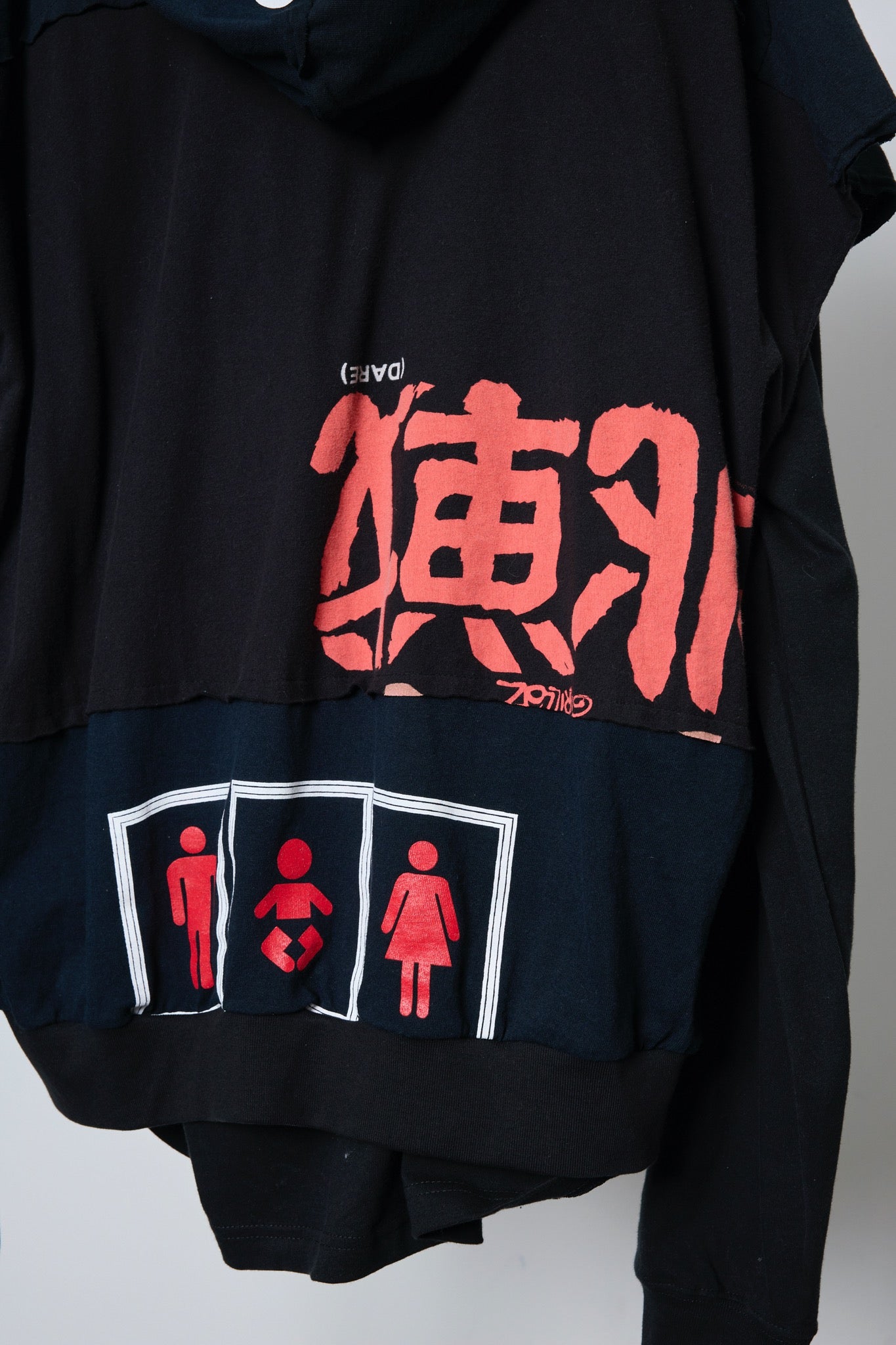 BODYSONG. / 先行予約 REMODEL/LAYER/VINTAGE TEE - BLACK