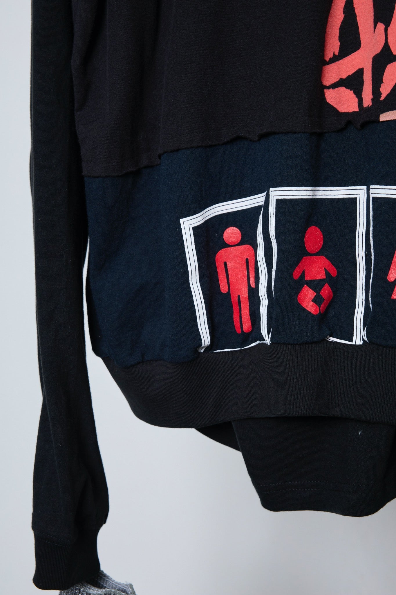 BODYSONG. / 先行予約 REMODEL/LAYER/VINTAGE TEE - BLACK