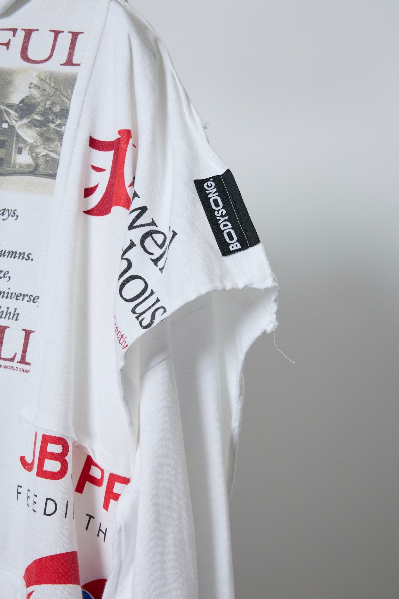 BODYSONG. / 先行予約 REMODEL/LAYER/VINTAGE TEE - WHITE
