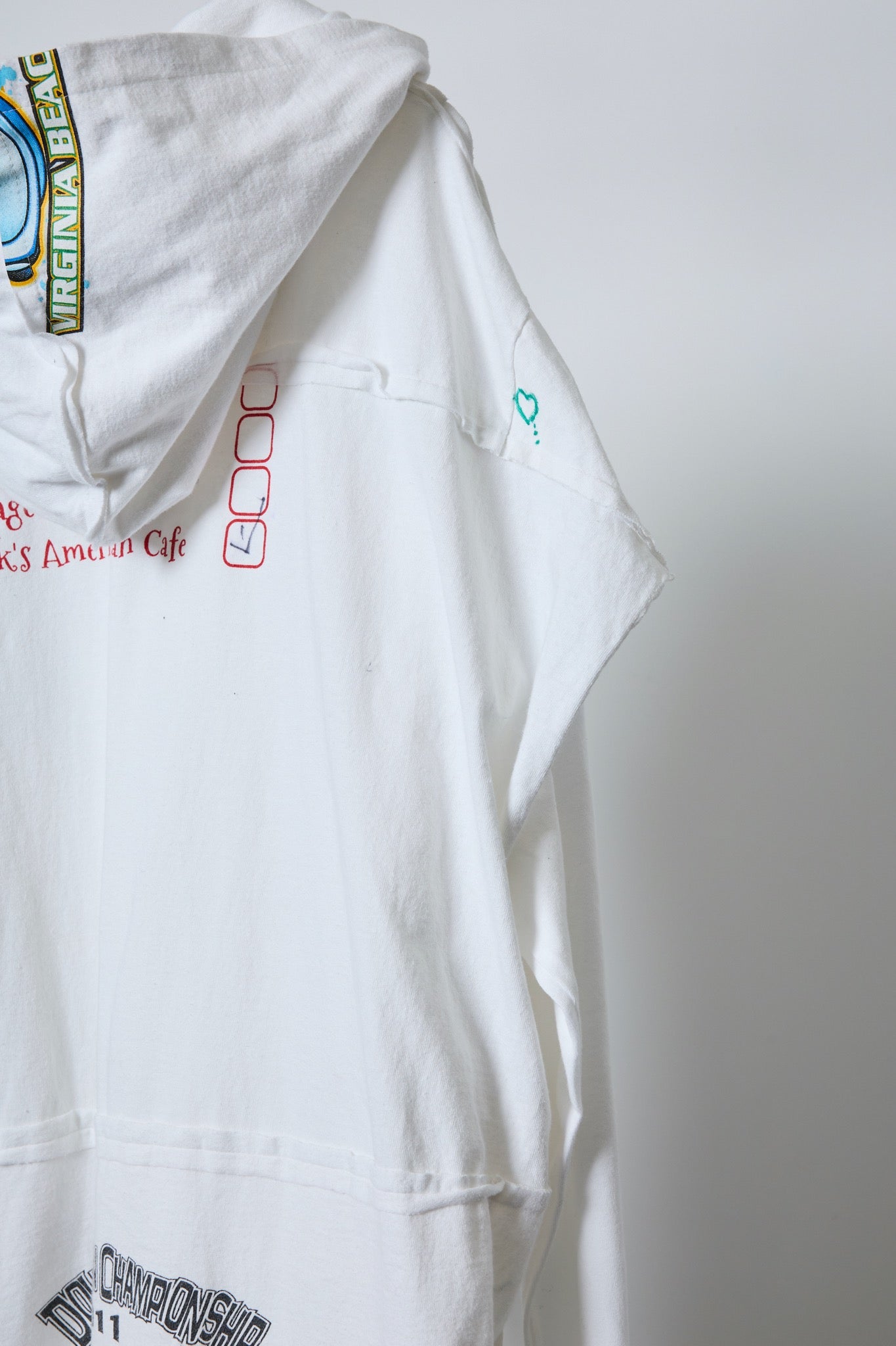 BODYSONG. / 先行予約 REMODEL/LAYER/VINTAGE TEE - WHITE