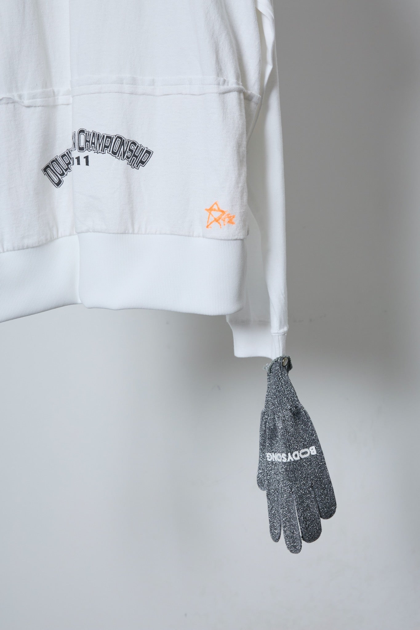 BODYSONG. / 先行予約 REMODEL/LAYER/VINTAGE TEE - WHITE